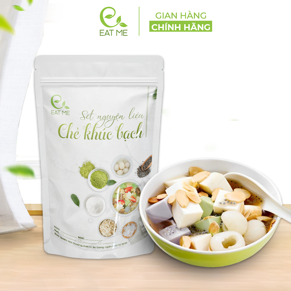 Set chè khúc bạch eatme - set nguyên liệu nấu chè khúc bạch 15 20 chén