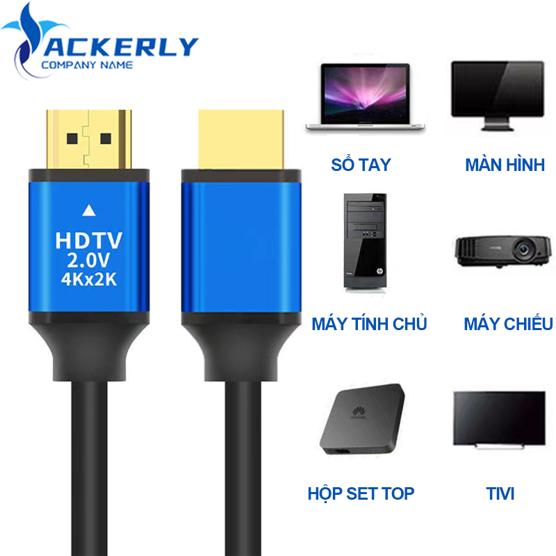 Hdmi 2.0 tròn dẻo hỗ trợ 4k hd dây hdmi chống nhiễu loại tốt tín hiệu ổn định