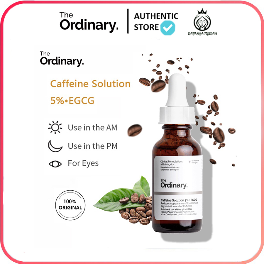 Serum the ordinary caffeine solution 5% + egcg tinh chất dưỡng mắt giảm quầng thâm mắt 30ml