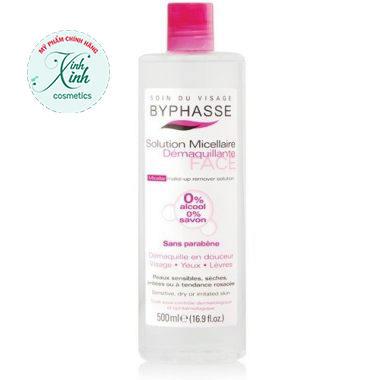 Nước tẩy trang BYPHASSE solution micellaire face 500ml