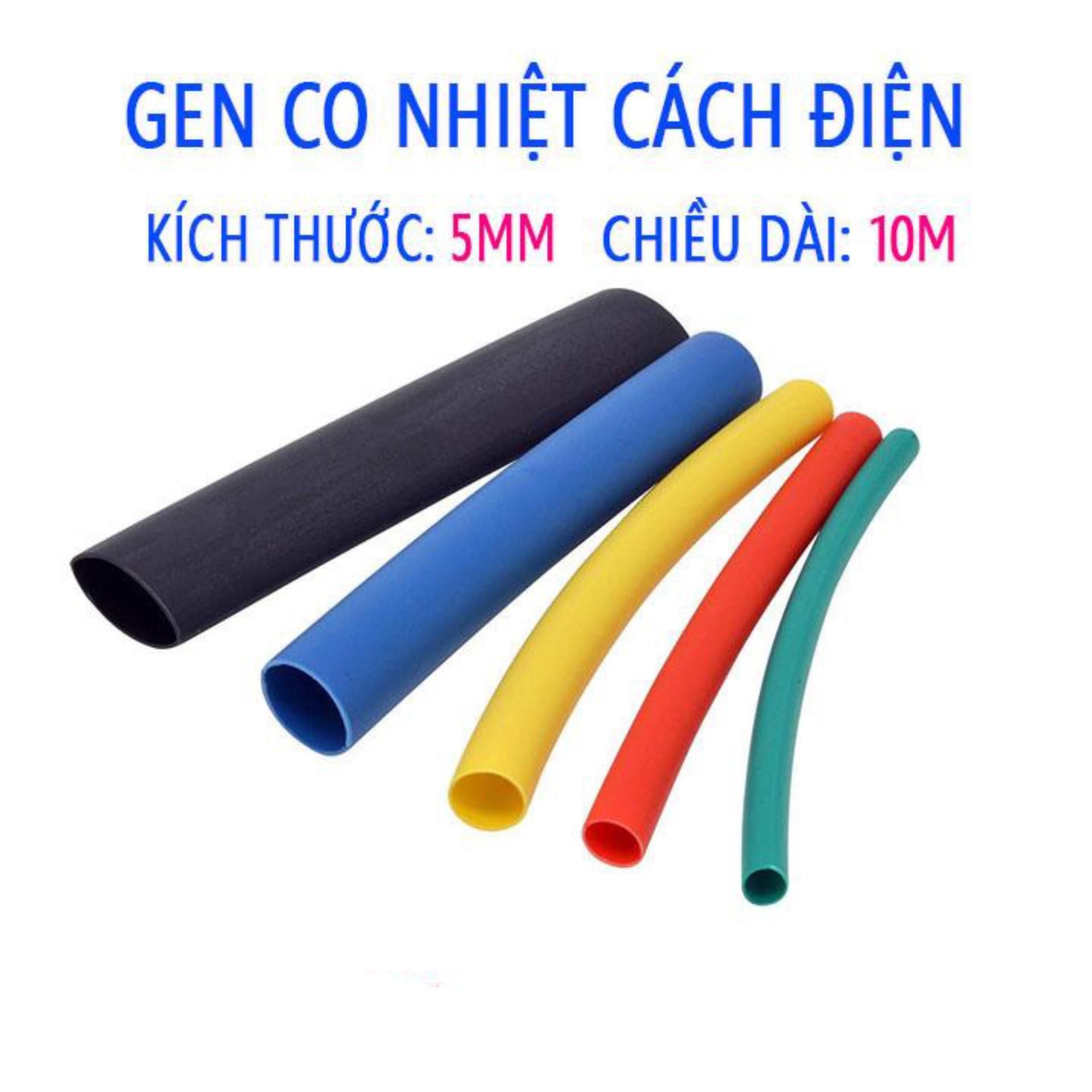 Gen co nhiệt cách điện 5mm 10 mét