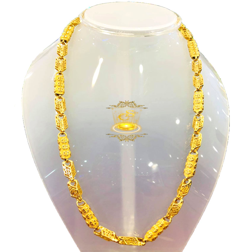 dây chuyền kim tiền họa tiễn mạ vàng 18k-kích thước 0.7x60cm,đường nét tỉ mỉ,công nghẹ xi hiện đại-caraven silver-MY-dây chuyền mạ vàng,day chuyen ma vang,dây chuyền nam,day chuyen nam,dây chuyền vàng,day chuyen vang
