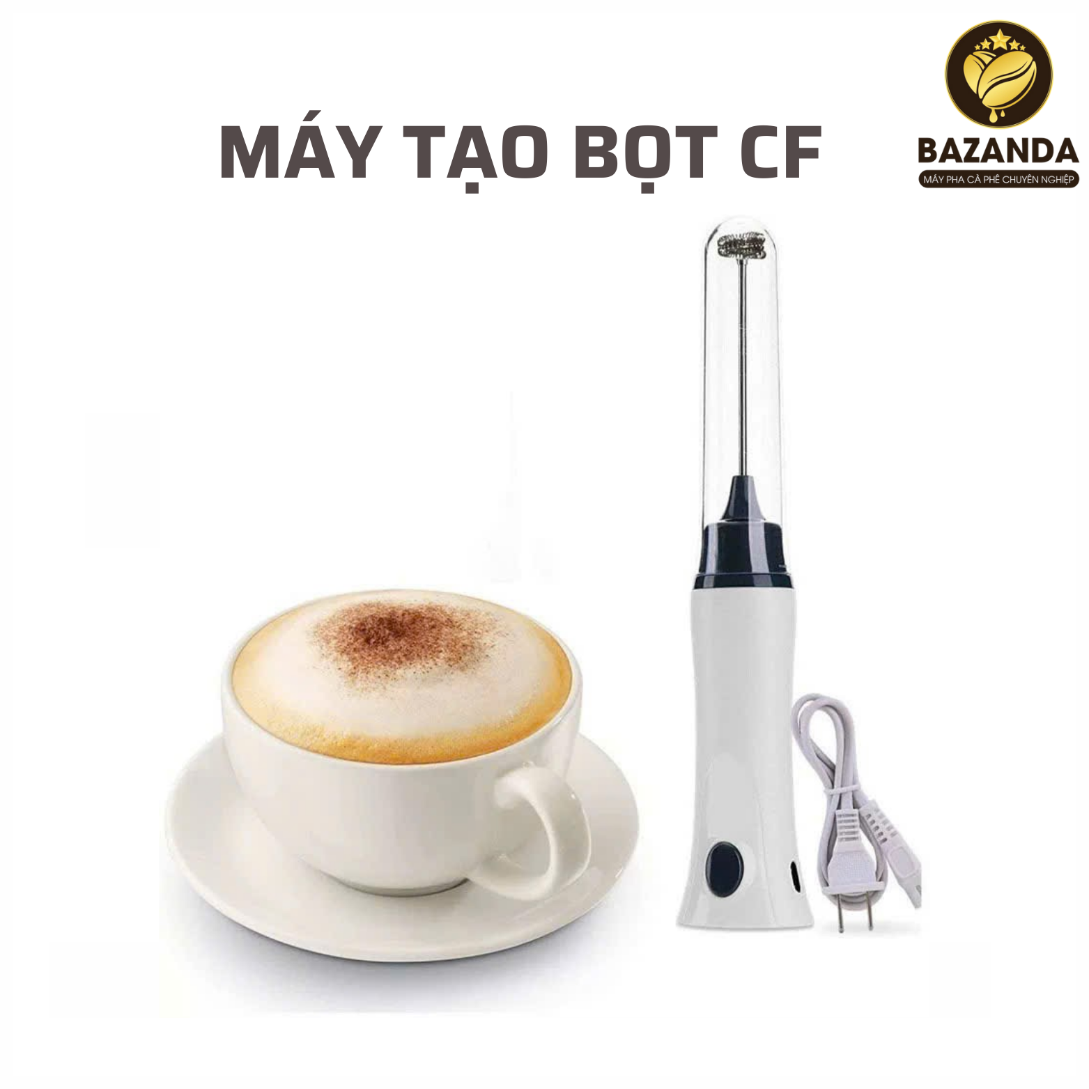 Máy Tạo Bọt Cà Phê Cầm Tay Foamer - ZB 1508 ( Xạc điện)