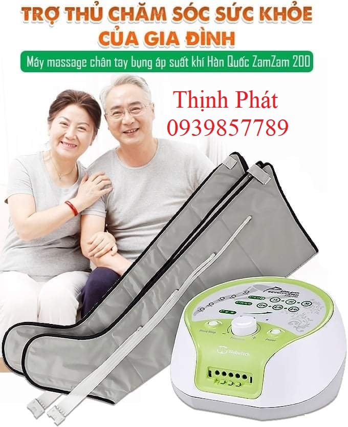 Máy massage áp lực hơi hàn quốc zamzam 200 hỗ trợ điều trị suy giãn tĩnh mạch và giảm eo