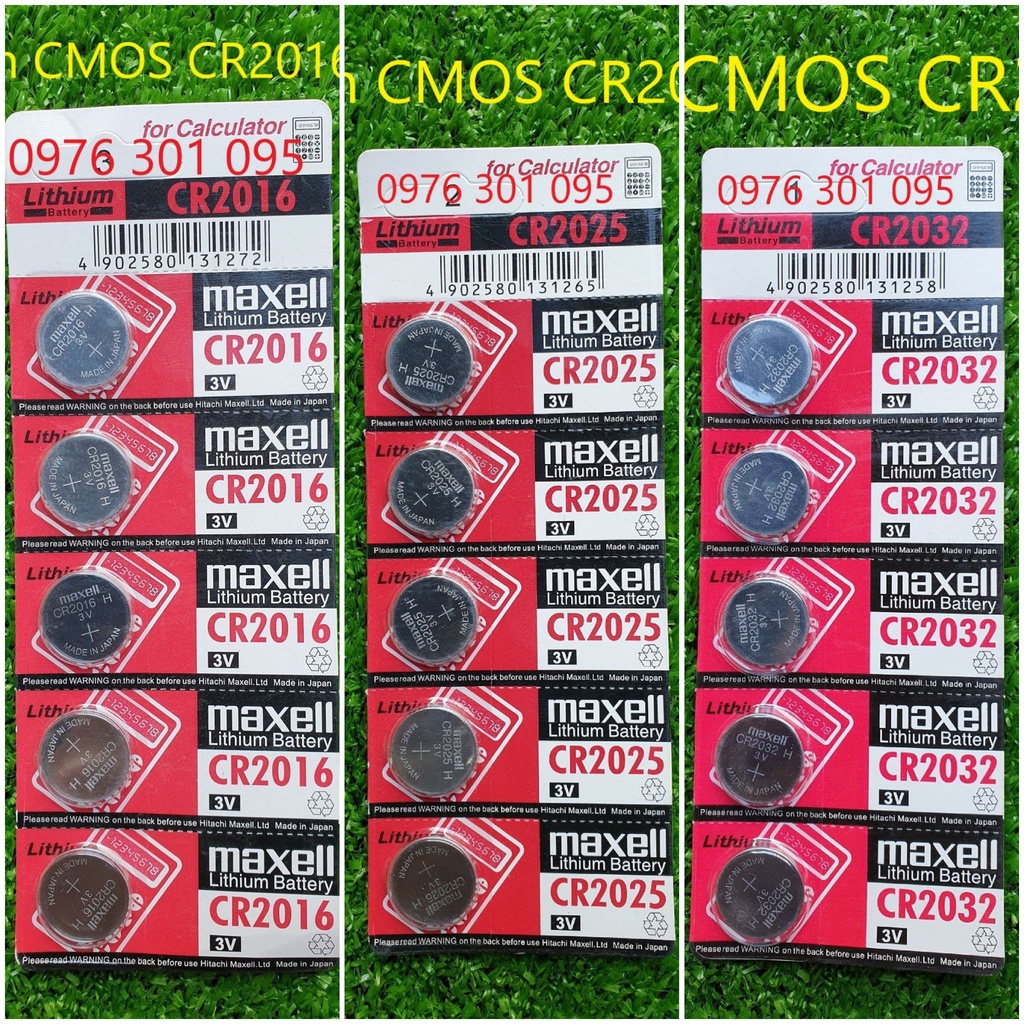 Pin cmos maxell cr2025 /cr2016 / cr2032