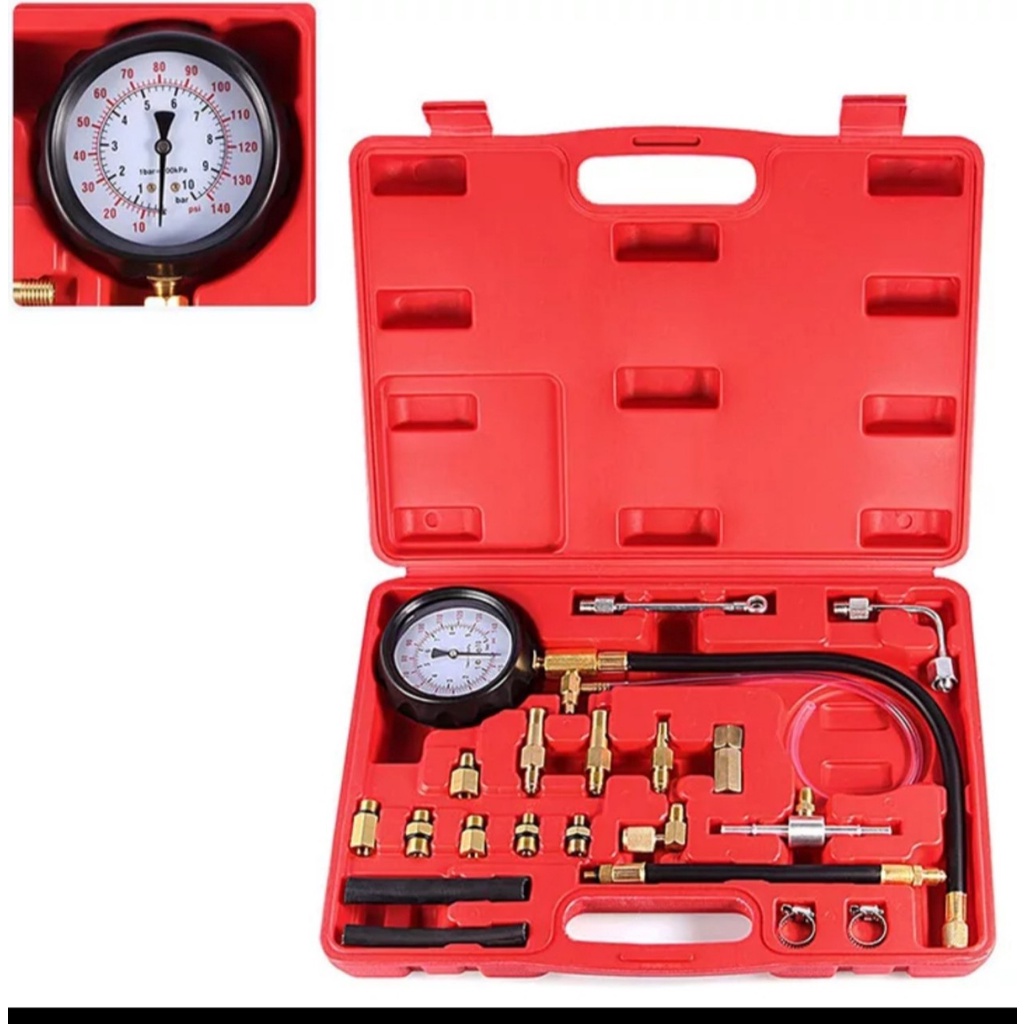 Đồng Hồ Đo Áp Suất Bơm Nhiên Liệu Tu-114 0-140 PSI/0-10 TU114-1014G-