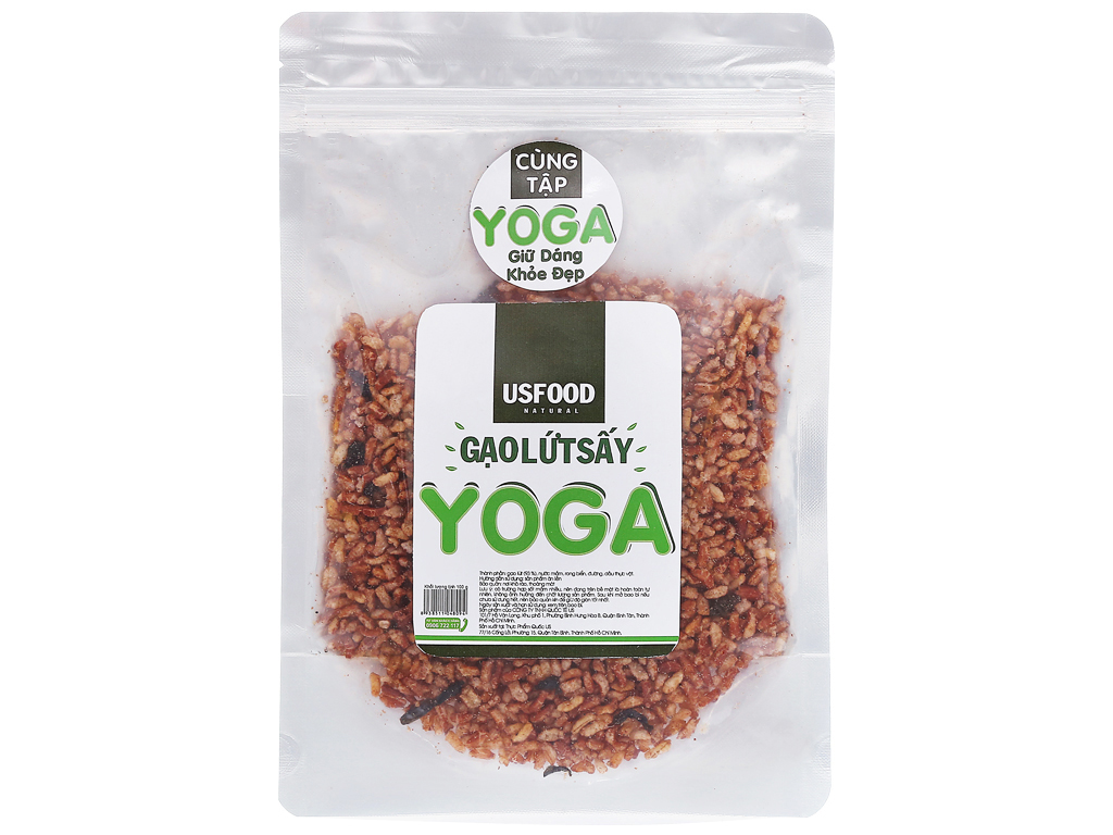 Gạo lứt sấy usfood yoga gói 100g