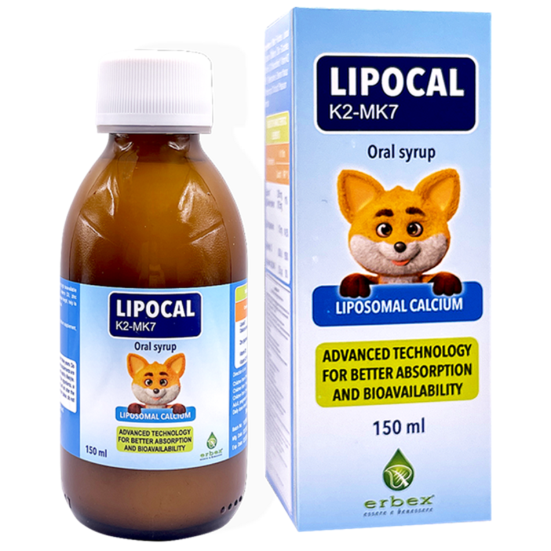 LIPOCAL K2-MK7 - Bổ Sung Canxi,Hỗ Trợ Mọc Răng,Phát Triển Chiều Cao Cho Bé