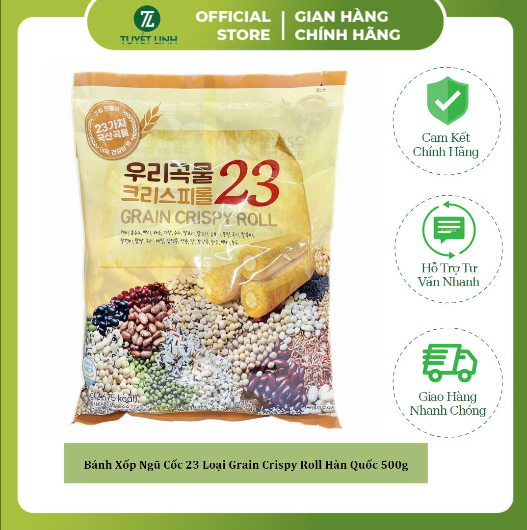 Bánh Xốp Ngũ Cốc Phô Mai Grain Cheese Roll Hàn Quốc 80g