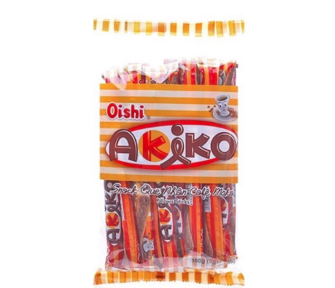 Bánh Snack Que Akiko Oishi Vị  Cà Phê 160g