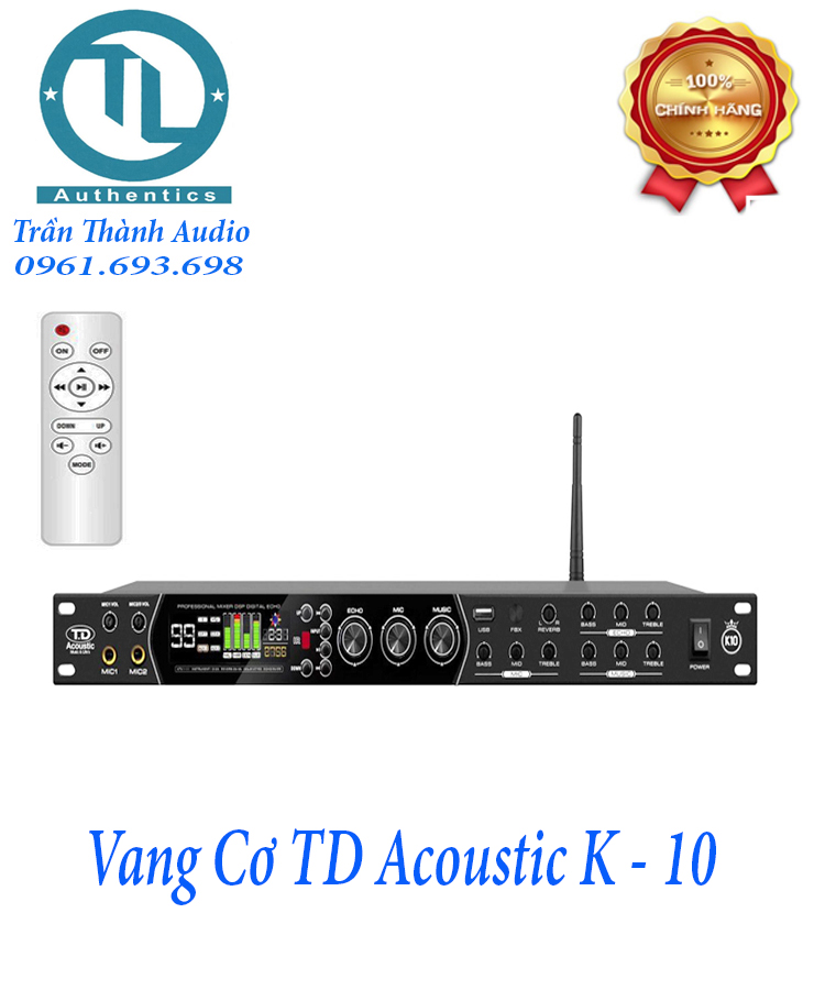 Vang CƠ TD K-10 acoustic,vang cơ td acoustic có điều khiển,tặng kèm jax canon thế hệ 2022 - vang cơ acoustic td-k10
