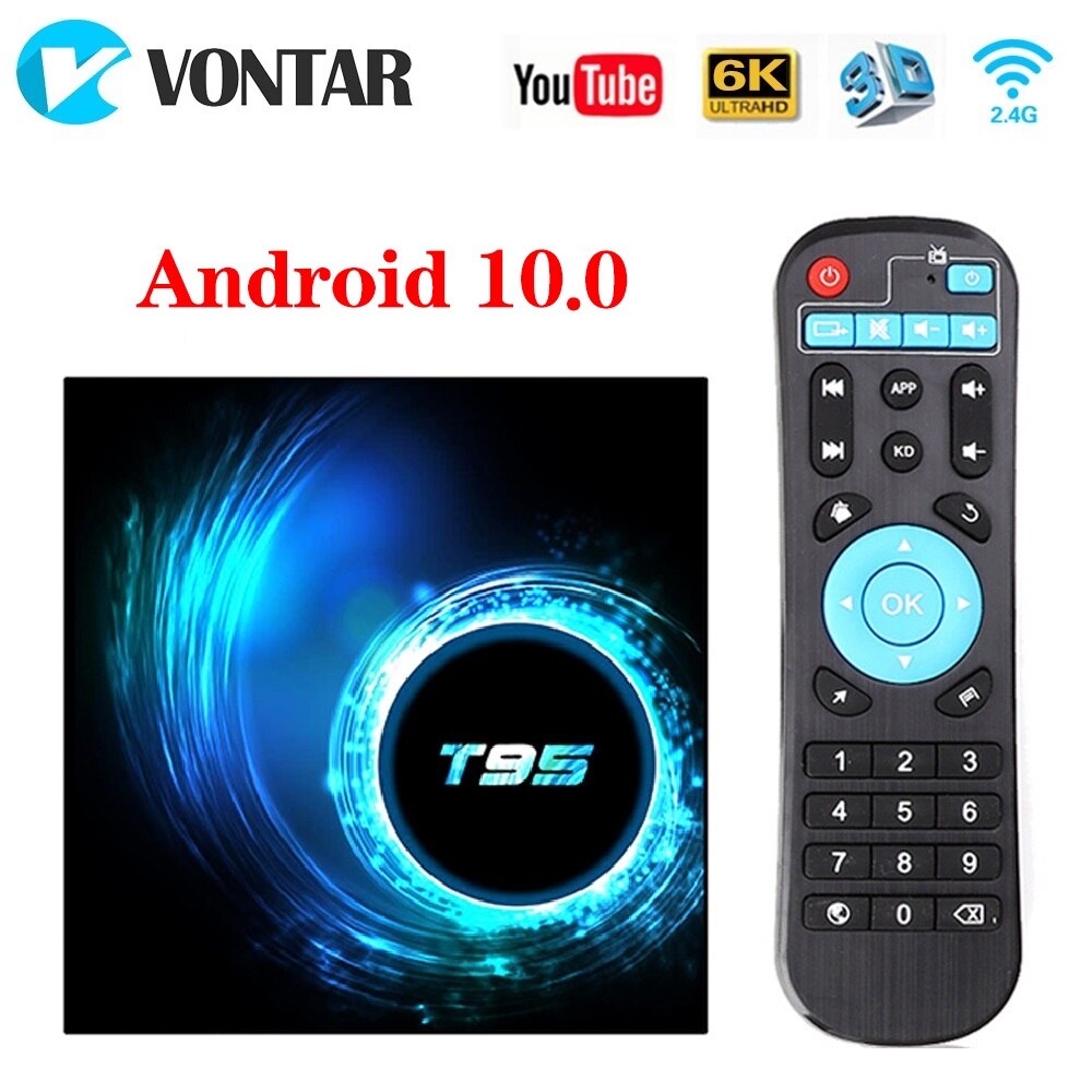 Tặng khiển giọng nói g10s và android tivi box t95 h616 mới 4gb ram 32gb rom và 64gb rom android 10.0 có bluetooth cài sẵn bộ ứng dụng 2021
