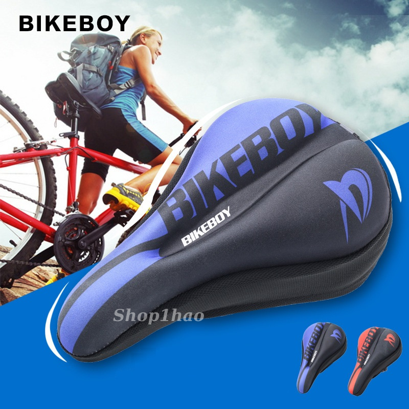 Bọc Yên Xe Đạp silicol gel BIKEBOY Hàng Cao Cấp, Siêu Dày Êm Thoáng - TẶNG KÈM BAO CHE MƯA YÊN XE