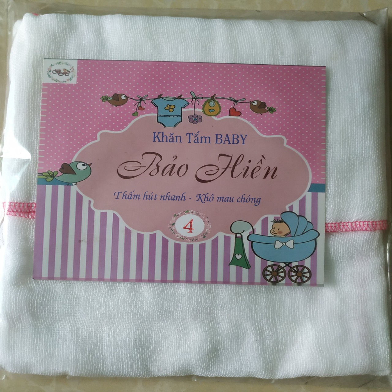 Khăn sữa - khăn tắm baby 3 lớp, 4 lớp, 5 lớp 100% vải cotton