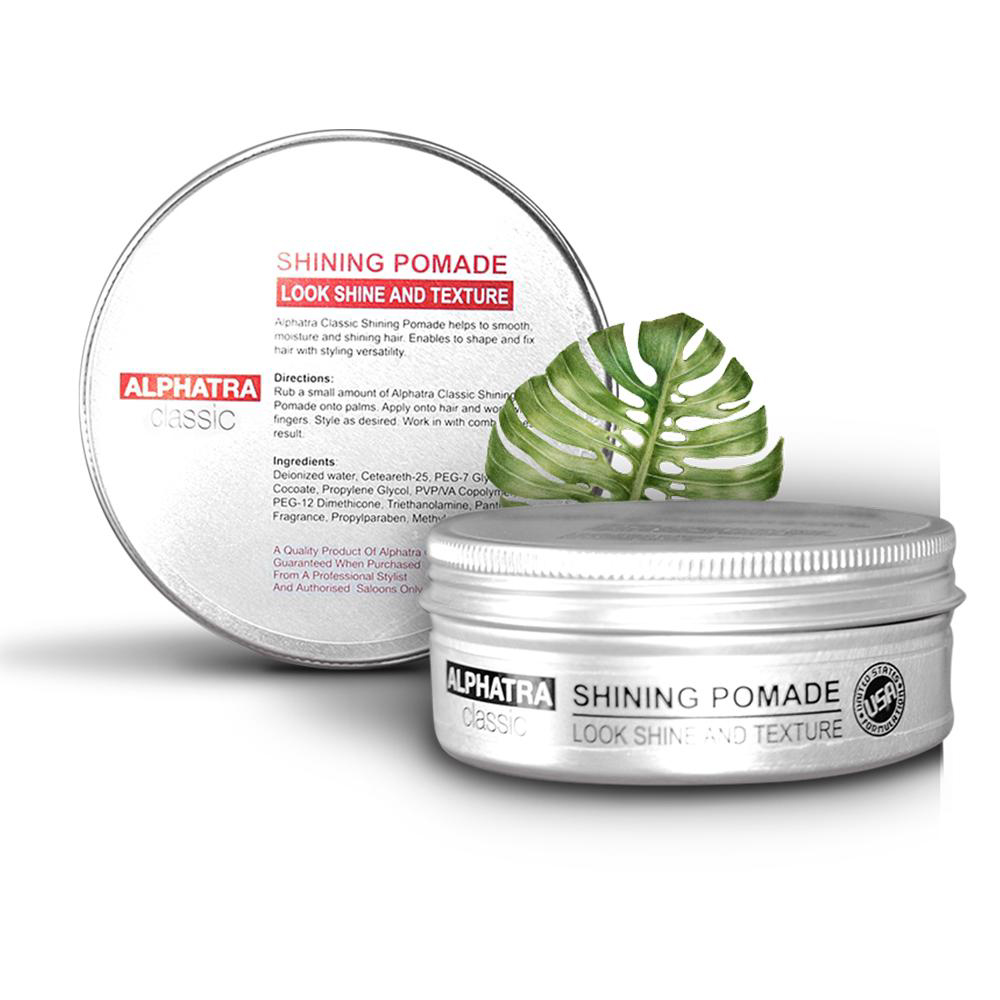 Shape bóng tạo kiểu cho mọi loại tóc - Shining Pomade - Alphatra Classic