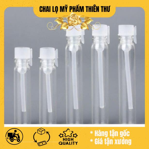 Vỏ lọ ống chiết mẫu thử nước hoa 1ml 2ml 3ml đựng dầu thơm