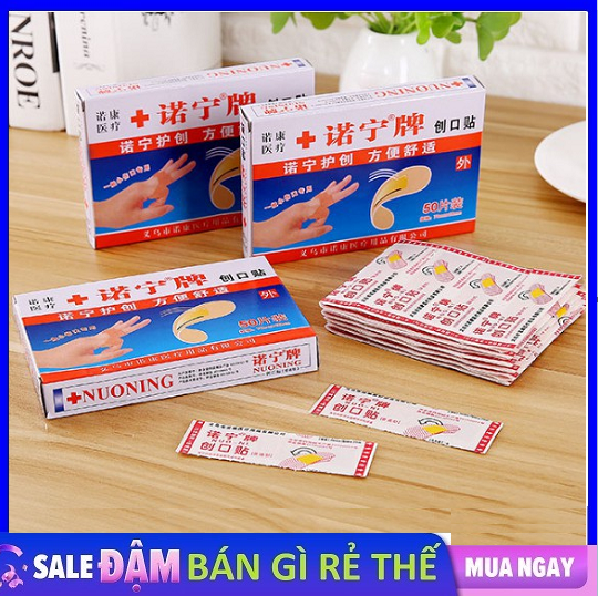 Hộp 100 Miếng Băng keo cá nhân truyền thống