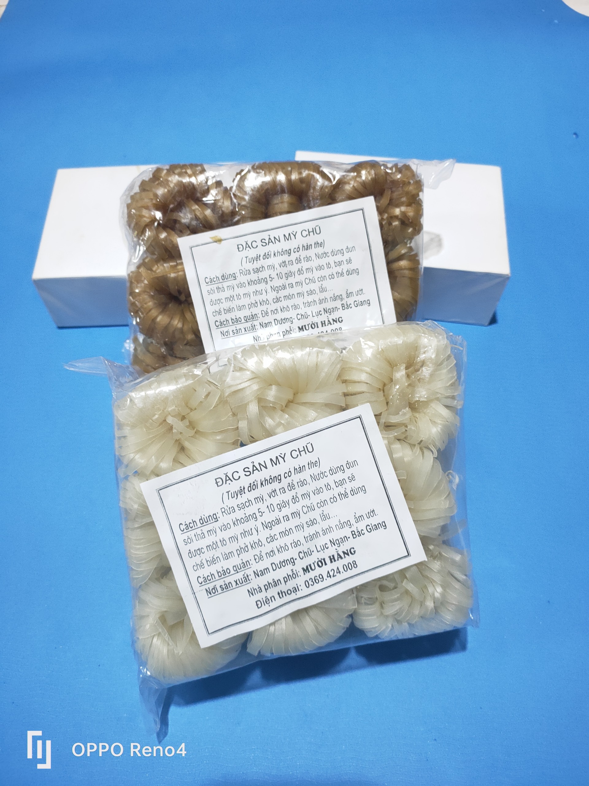 Mỳ chũ bắc giang - 1 gói 9 cuộn - phở khô