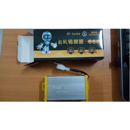 Hạ áp, đổi nguồn xe điện 36-80v đầu vào, ra 12v10A.