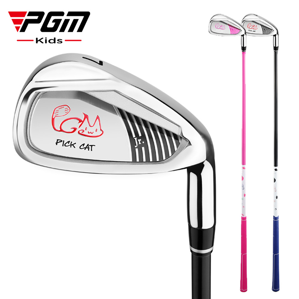 Pgm golf 7 iron club for kids boys girl graphite shaft beginner head children's golf club flex/r loft/38 jrtig007