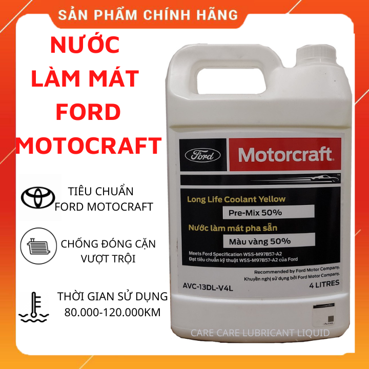 Nước làm mát động cơ xe hơi FORD Motorcraft Long Life Coolant Orange 4 Lít