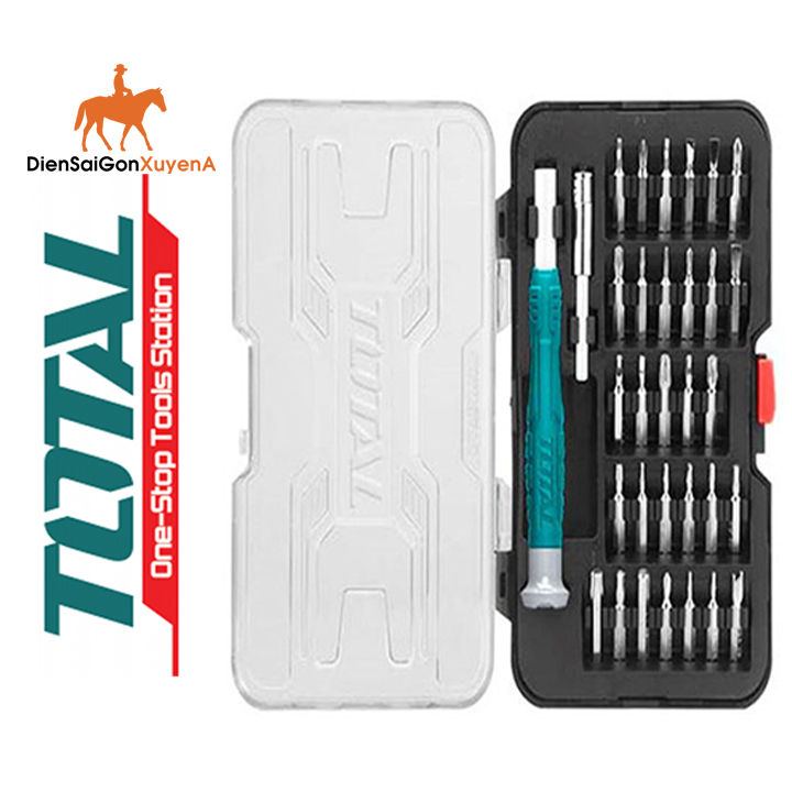 Bộ tua vít 32 đầu TOTAL THT250PS0321 sửa chữa điện thoại đa năng cao cấp phù hợp với hầu hết các máy điện thoại thông thường