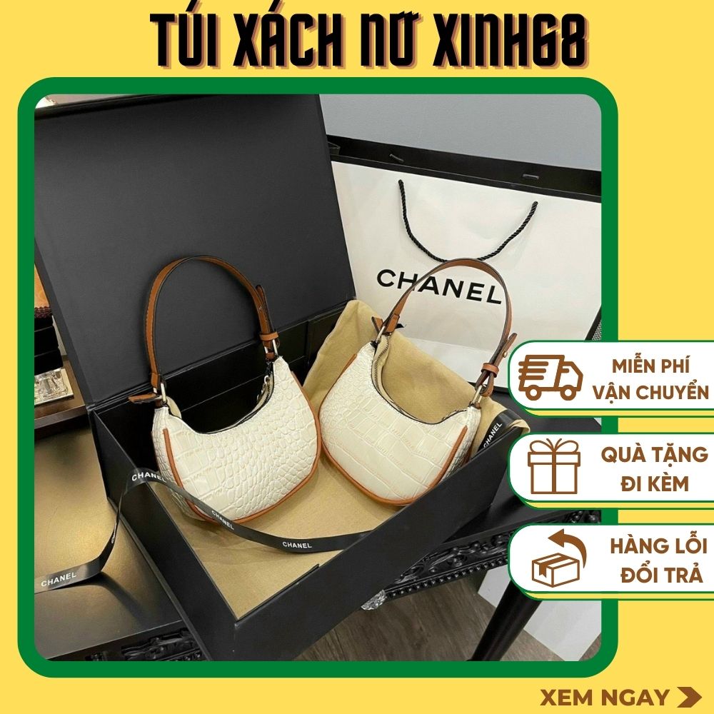 Túi xách nữ kẹp nách da rắn trơn xinh xắn phong cách hàn quốc