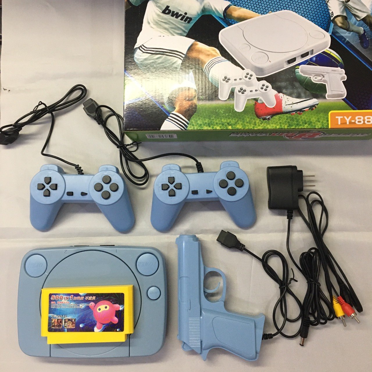 Máy chơi game 4 nút + băng 500 game có bắn vịt