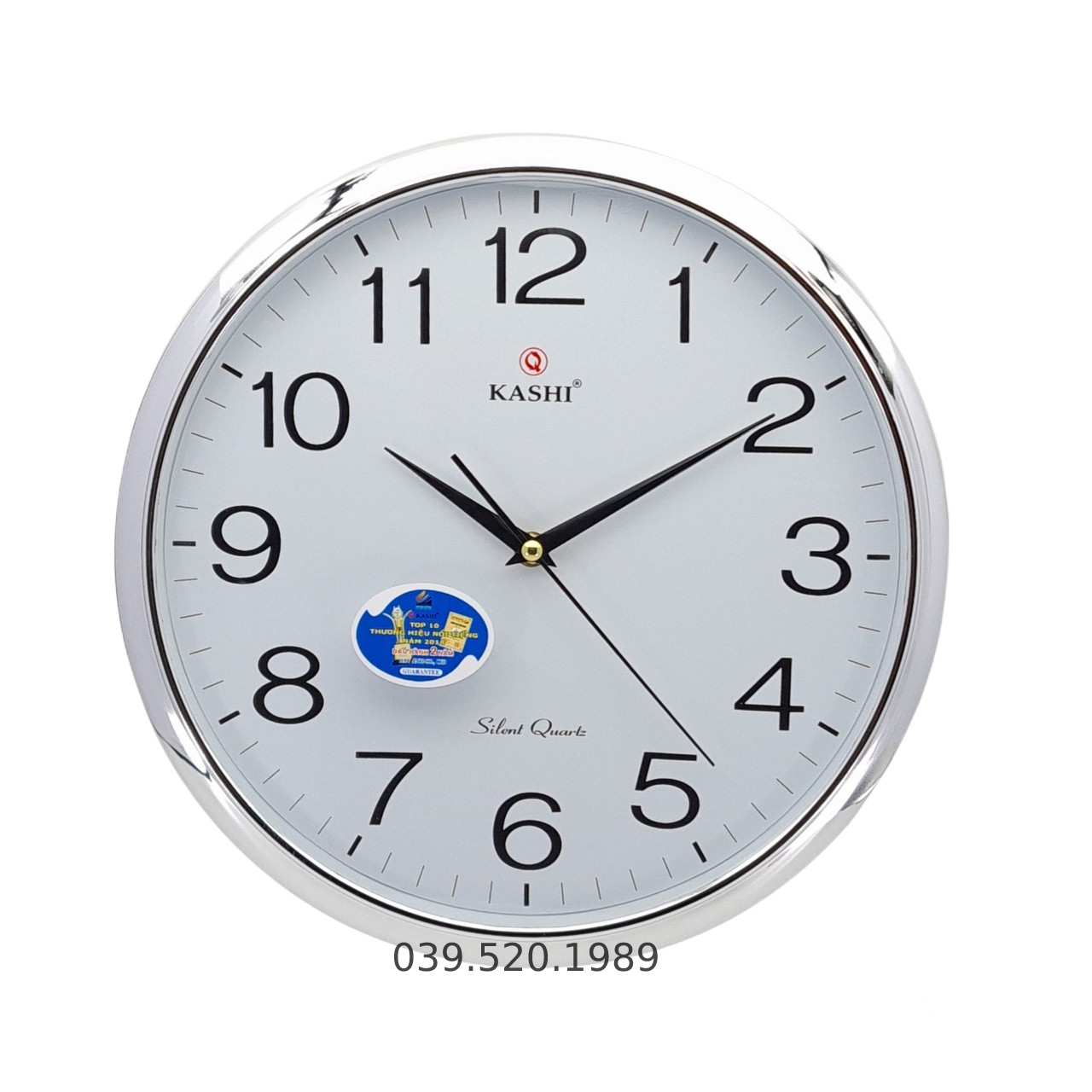 Đồng hồ treo tường KASHI k78 kim trôi Ø32 cm