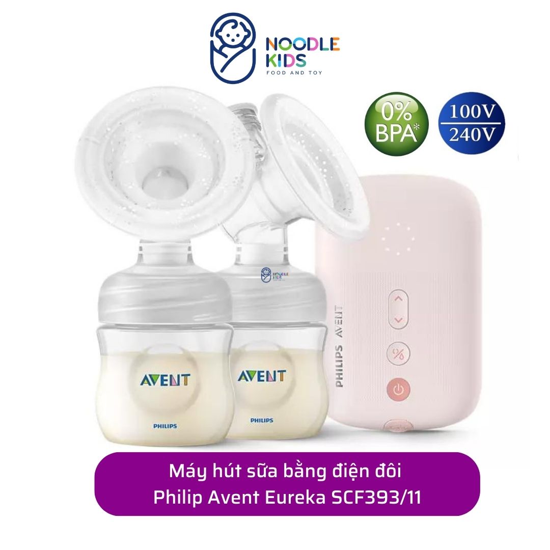Máy hút sữa điện đôi philips avent cắm dây scf393/11