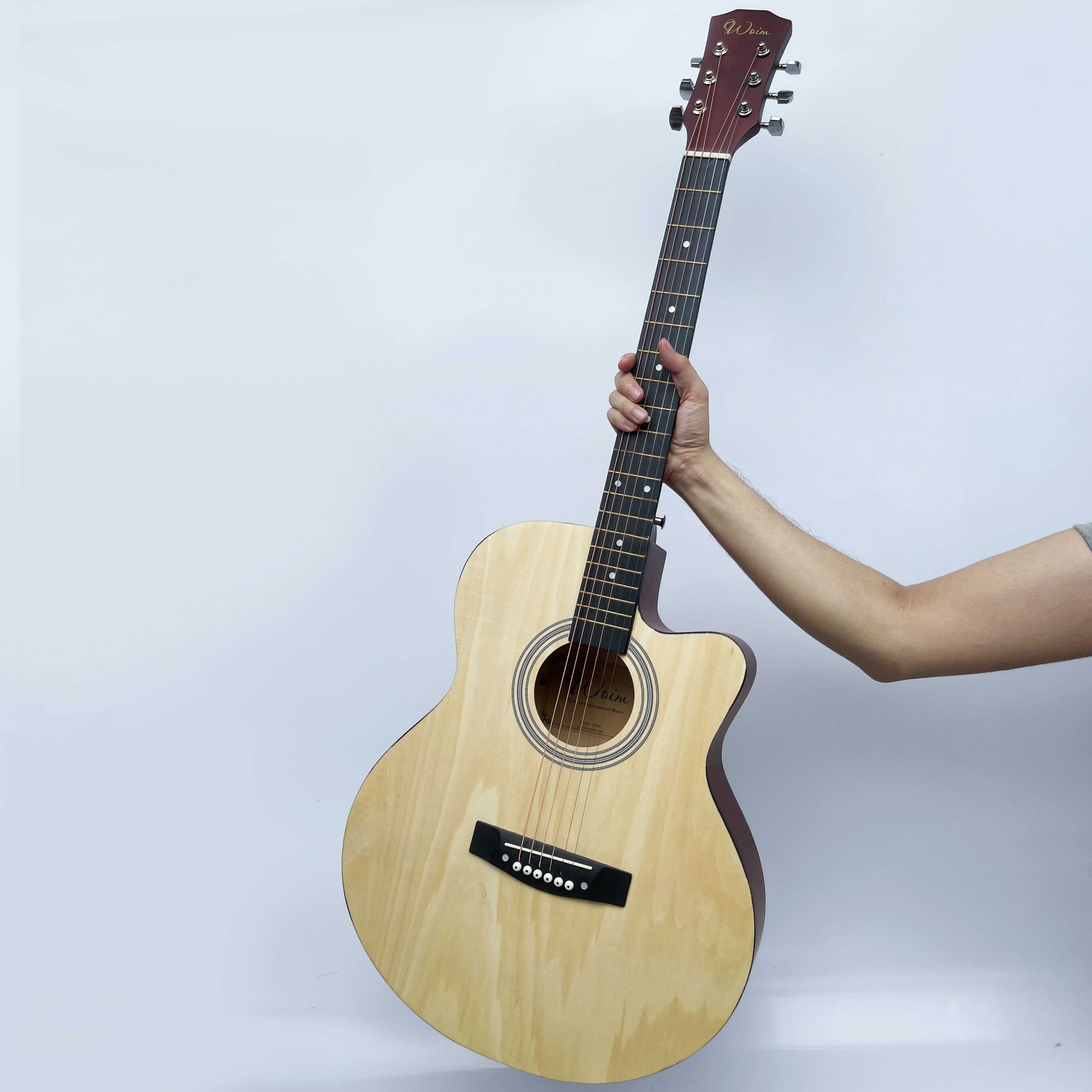 Đàn Guitar Acoustic Dáng A Size 40 Inch Hai Màu Có Ty Chỉnh Cần - 3