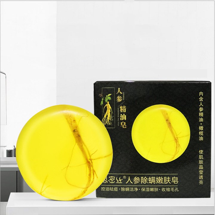 Xà phòng rửa mặt dưỡng da chiết xuất nhân sâm thật nguyên củ