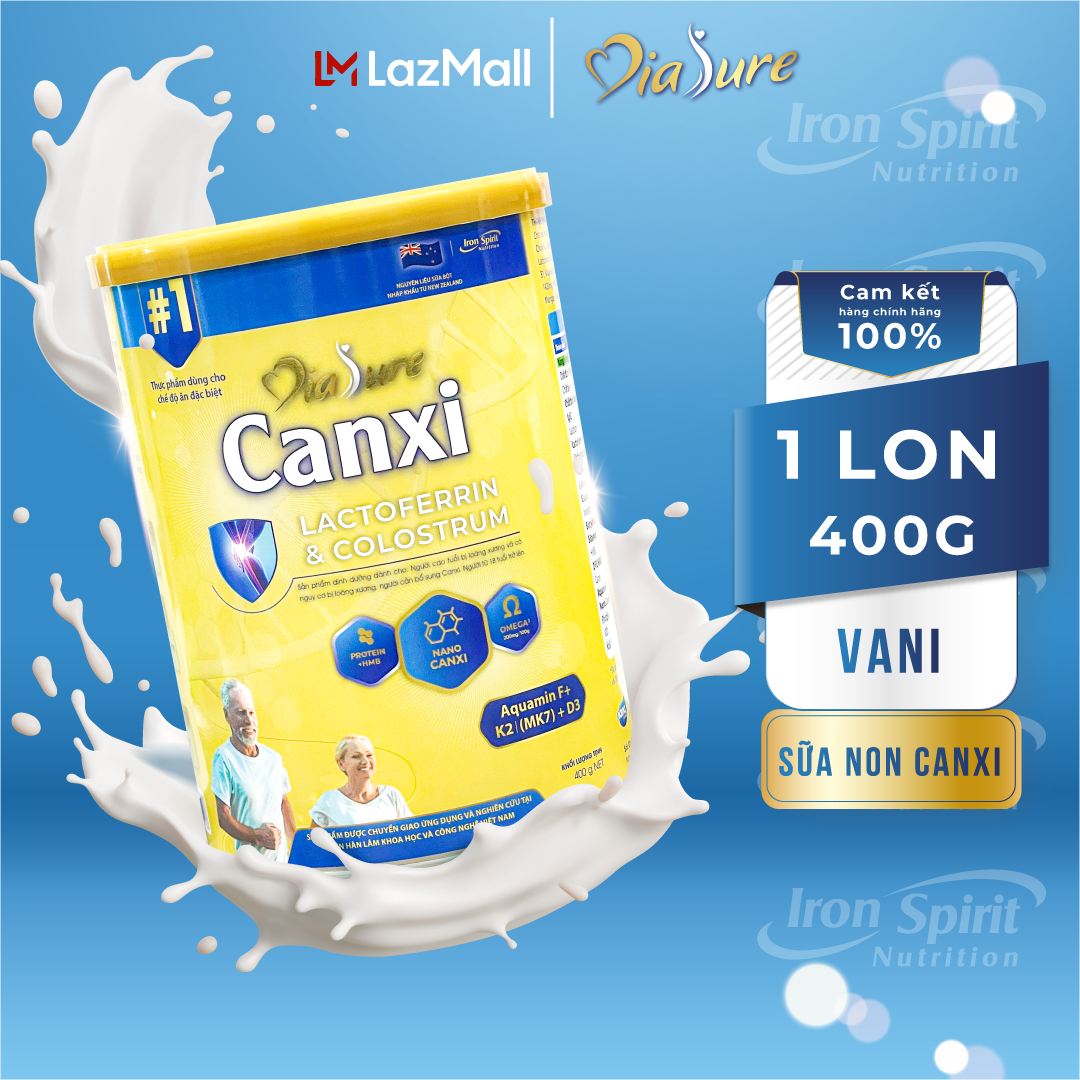 Sữa DIASURE CANXI 400G - hỗ trợ bổ sung dinh dưỡng