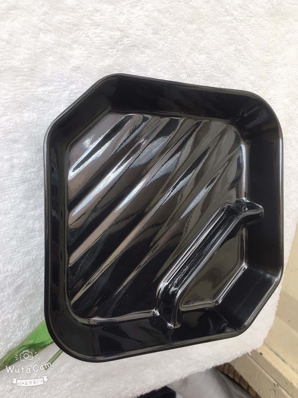 Khay vuông đựng sushi 2 ngăn nhựa Melamine màu Đen, Trắng, Nâu