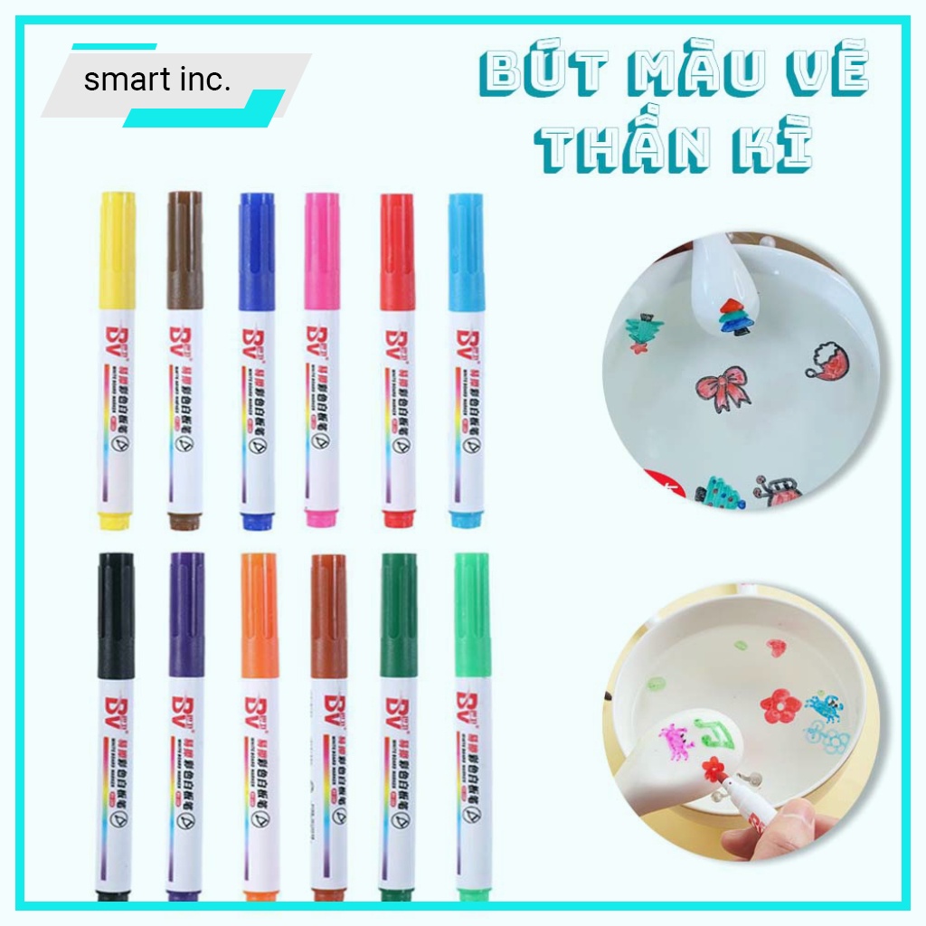 Bút Màu Nước Vẽ Bút Tô Màu Vẽ Hình Ma Thuật Nổi Trên Nước Đồ Chơi Cho Bé