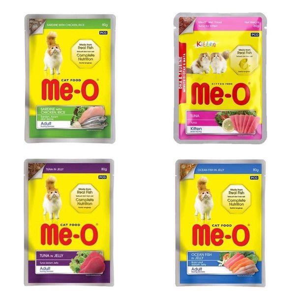 1 thùng 48 gói- combo 48 gói pate mèo -pate me-o-thức ăn ướt cho mèo