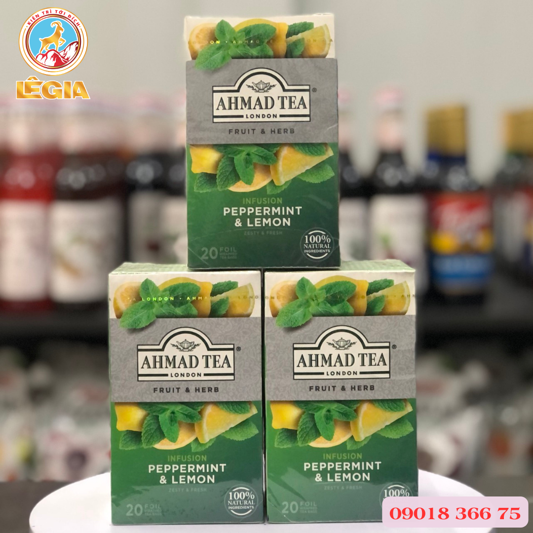 Trà thảo dược ahmad bạc hà và chanh