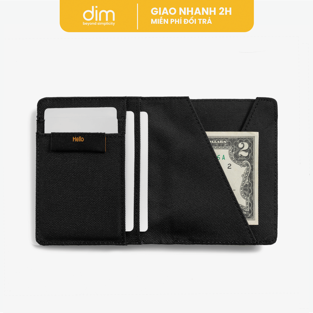 Ví Vải DIM Cross Wallet - Đứng (Ngăn lấy tiền nhanh)
