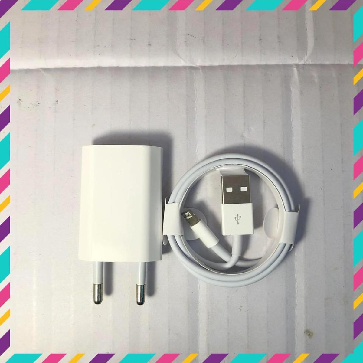Bộ củ cáp sạc nhanh iphone 5/6/6s/6splus/7/8/7plus/8plus/x/xs/xs max/xr củ sạc dài chuẩn zin