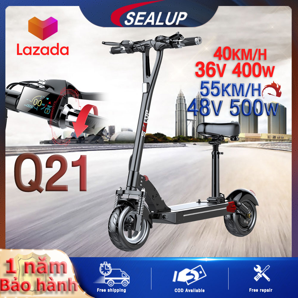 SEALUP XLP-Q21 Kiểu dáng thành phố xe điện Thế hệ thứ tư xe điện mini gấp gọn Chịu tải 200kg chỉnh bánh răng xe scooter điện Tốc độ 55km/h Pin 40-150km chống thấm nước IP54 xe điện gấp gọn