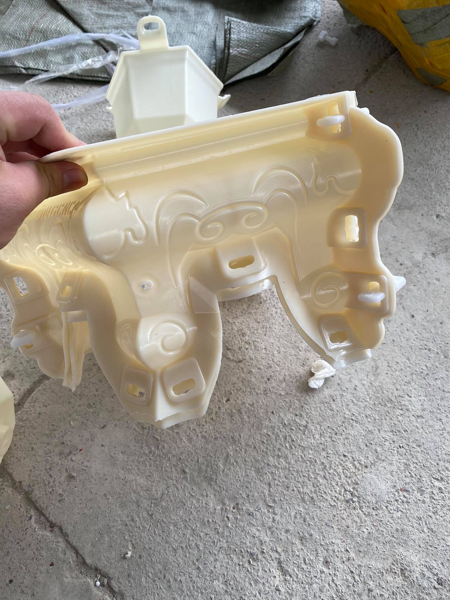 khuôn đúc chậu lục giác 30 có lòng trong (nhựa ABS)