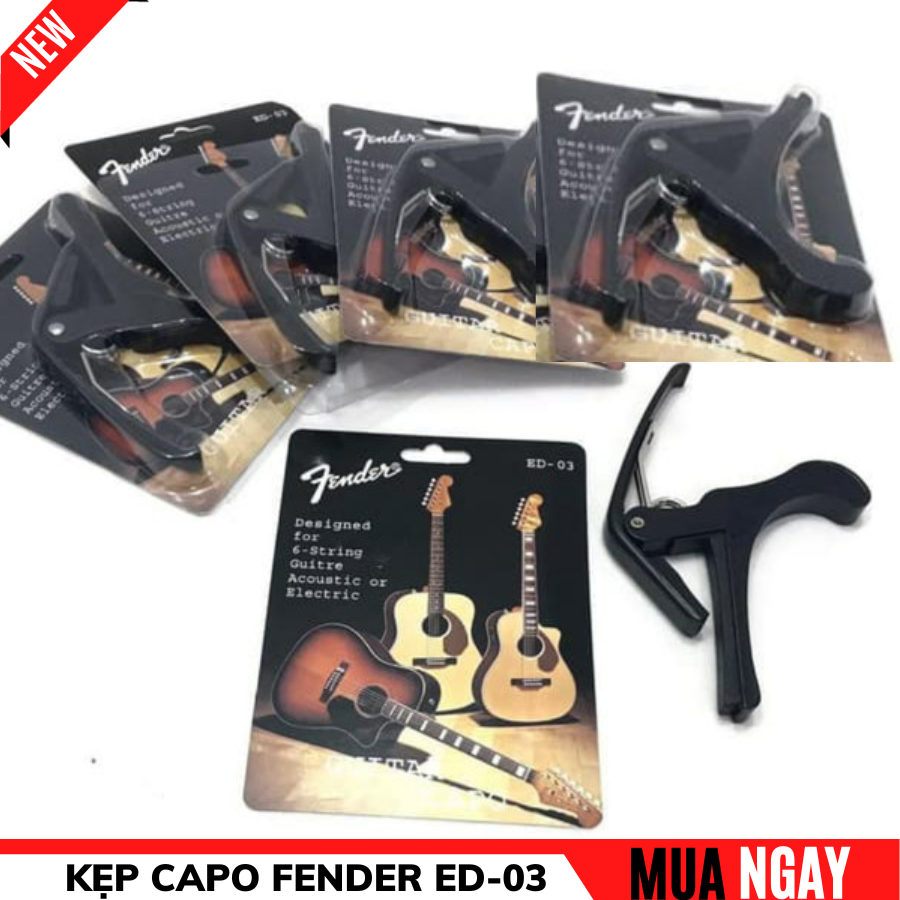Capo Đàn Guitar Acoustic/Classic Fender Dùng Để Nâng Tone Cho Đàn Guitar