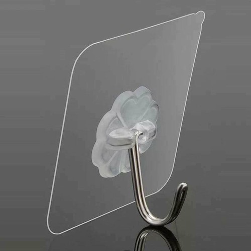 Móc dán tường siêu dính trong suốt chịu lực cao