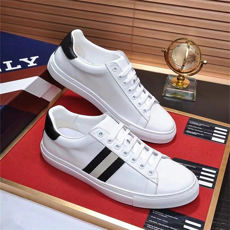 (HÀNG NHẬP) Giày thể thao sneaker nam trắng kẻ dù đen cá tính