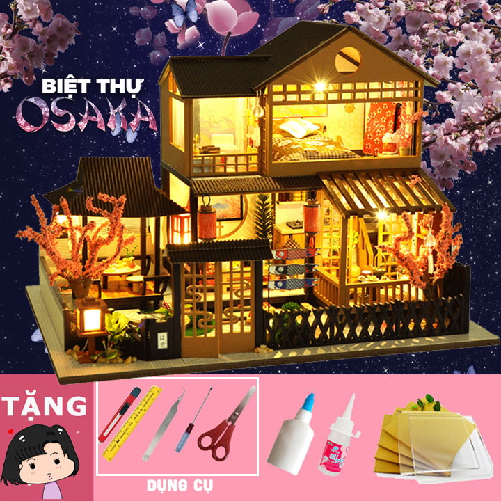 Mô hình nhà gỗ tự ráp Biệt thự Osaka