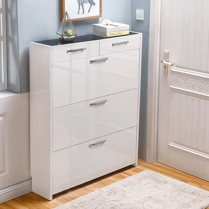 Tủ giày cao cấp 2 ngăn kéo 3 ngăn để giày siêu tiện lợi chất liệu gỗ không thấm nước