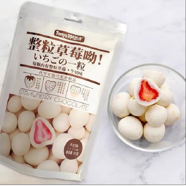 Socola bọc dâu tây sấy