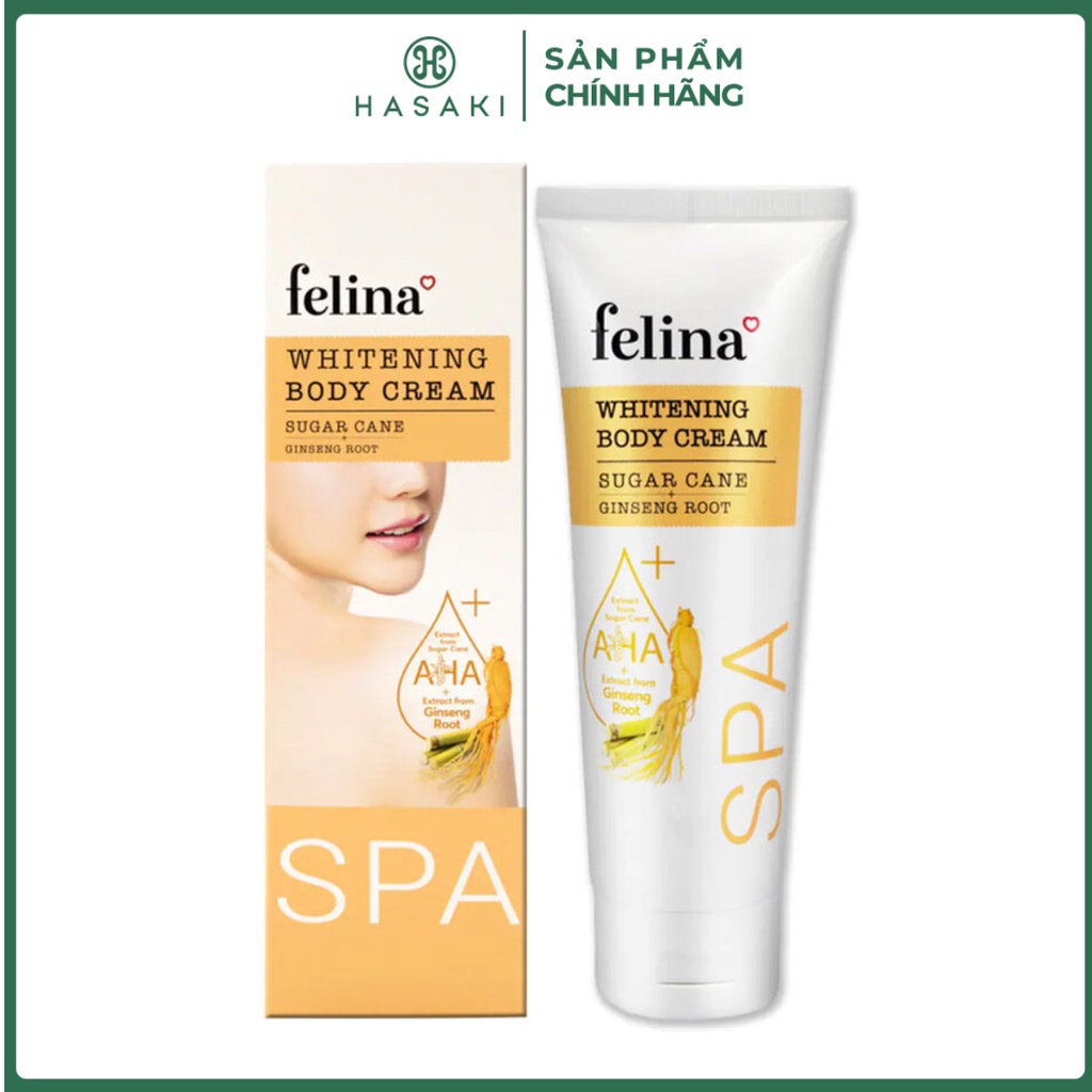 Kem dưỡng toàn thân felina sáng da từ rễ nhân sâm 250g hasaki sản phẩm chính hãng