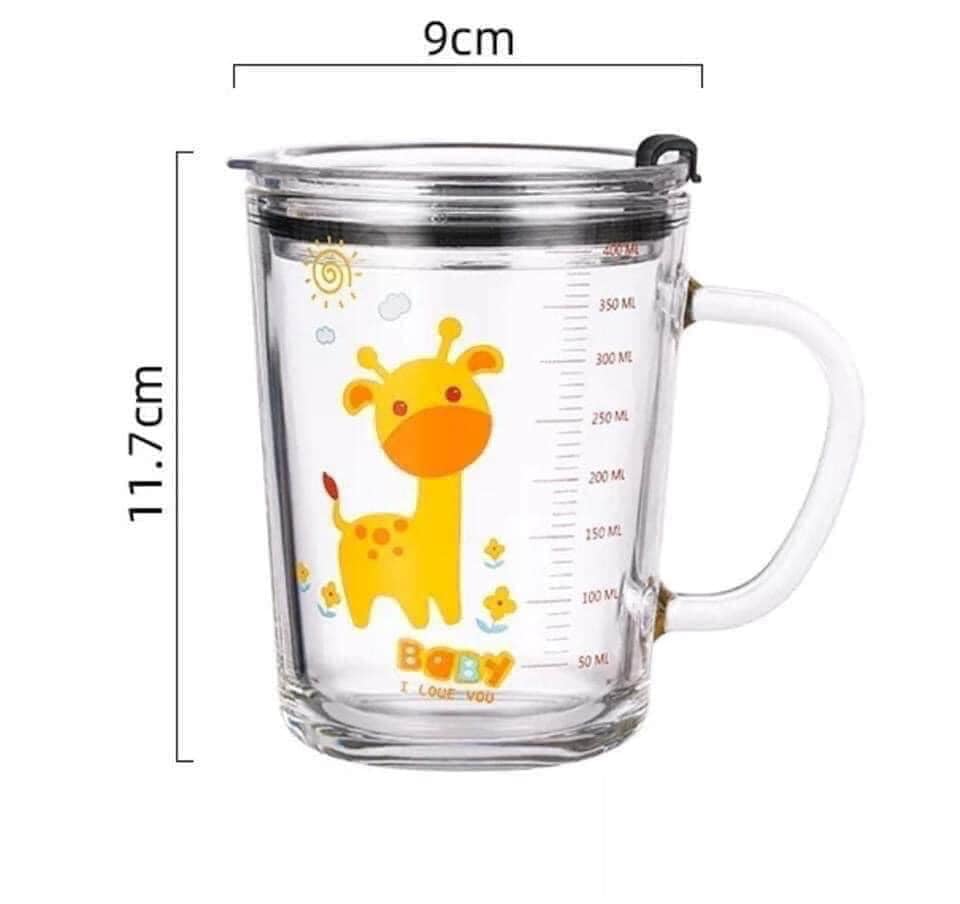 Cốc pha sữa thuỷ tinh chia vạch 350ml