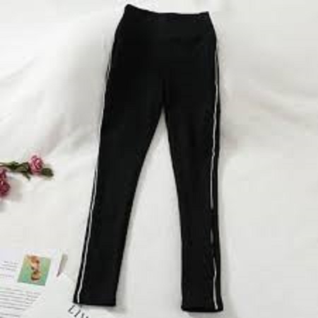 Quần thun nữ - legging (ôm body,quần màu đen viền sọc thiên nga shop ]